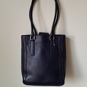 Vintage Coach Bonnie Cashin Legacy Leather Navy Blue Shoulder Bag With COA